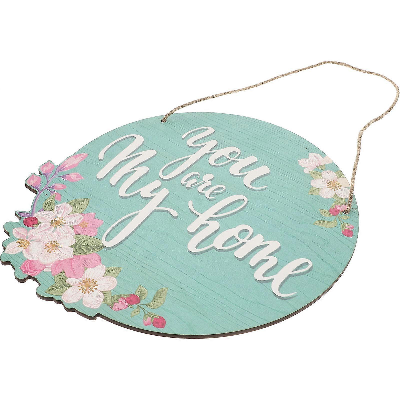 Porch Decoration Rustic Plaque Wooden Sign Festive Party Holiday Atmosphere 12x12in 1Pack