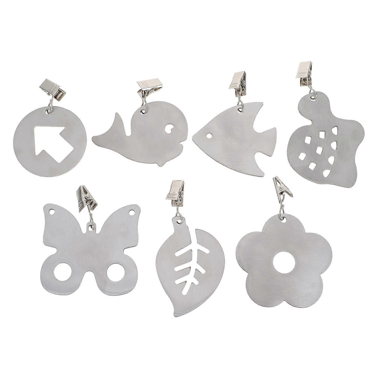 Decorative Tablecloth Weights Metal Clip Windproof For General Users 7Pcs