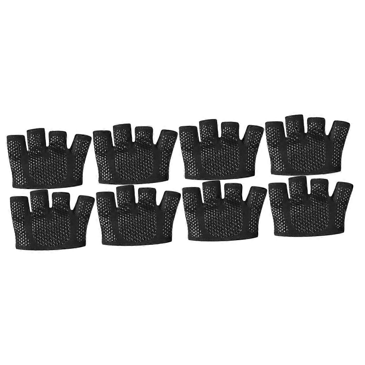 4 pairs of sweatabsorbing gymnastics gloves halffinger training gloves breathable and for weightlifting fitness and sports
