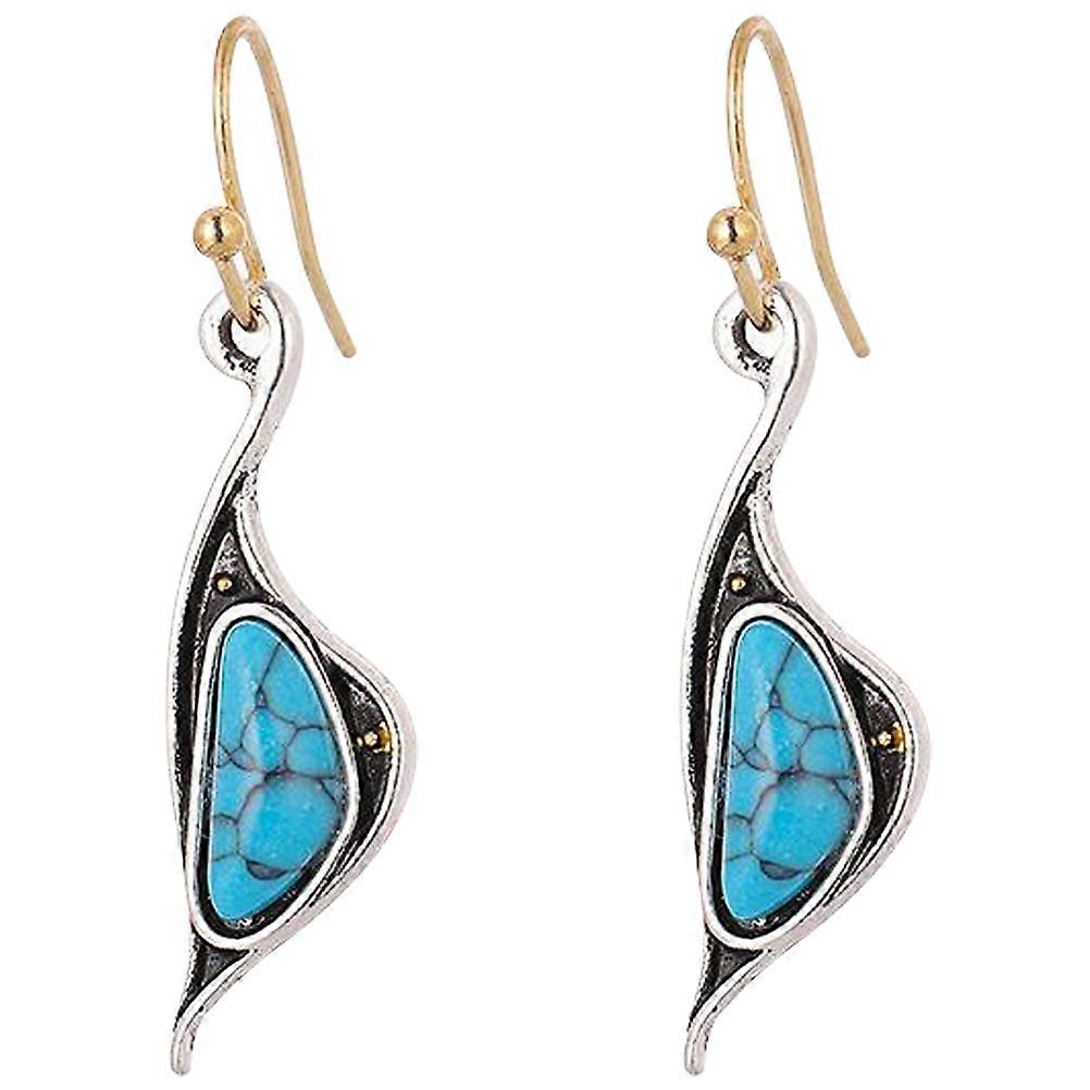 Vintage Dangle Drop Earrings Multi Color 38x1Cm Alloy Material for Parties Ceremonies 1Pair