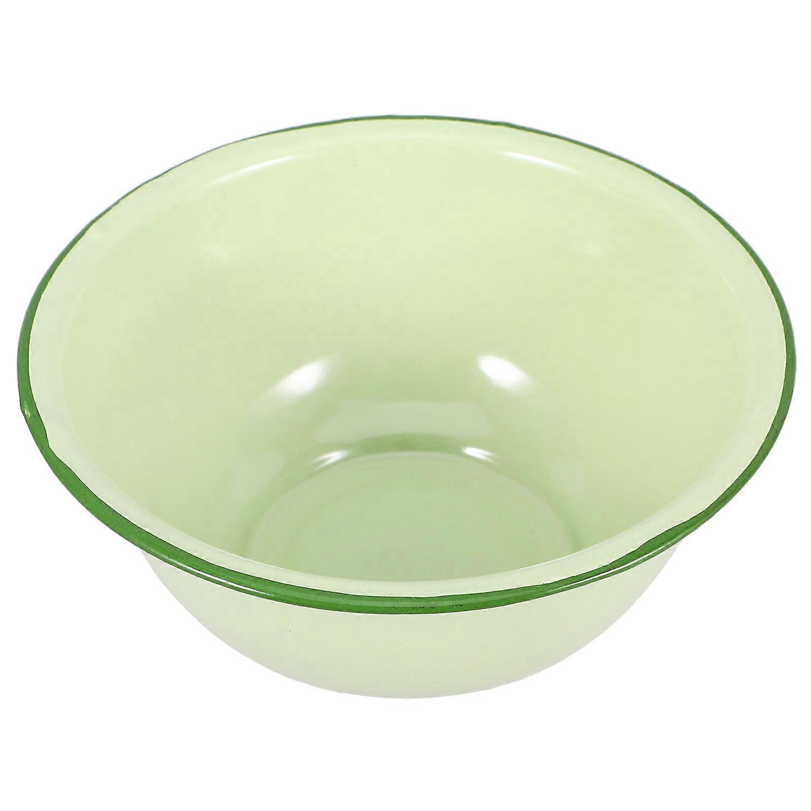 Emaille Geschirr Retro Enamel Basin for Friends 7.1X7.1X3.1in Multi-functional 1 Set