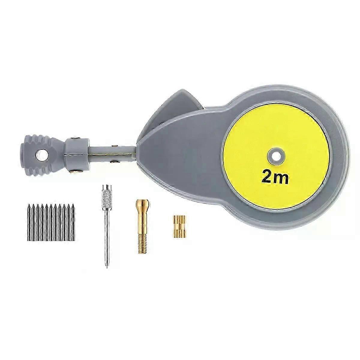 Rotape Tape Measure Compass with 10 Pencil Leads Measure Beam Compass Fit For  Drawing Circles and Lines with Tape Measure