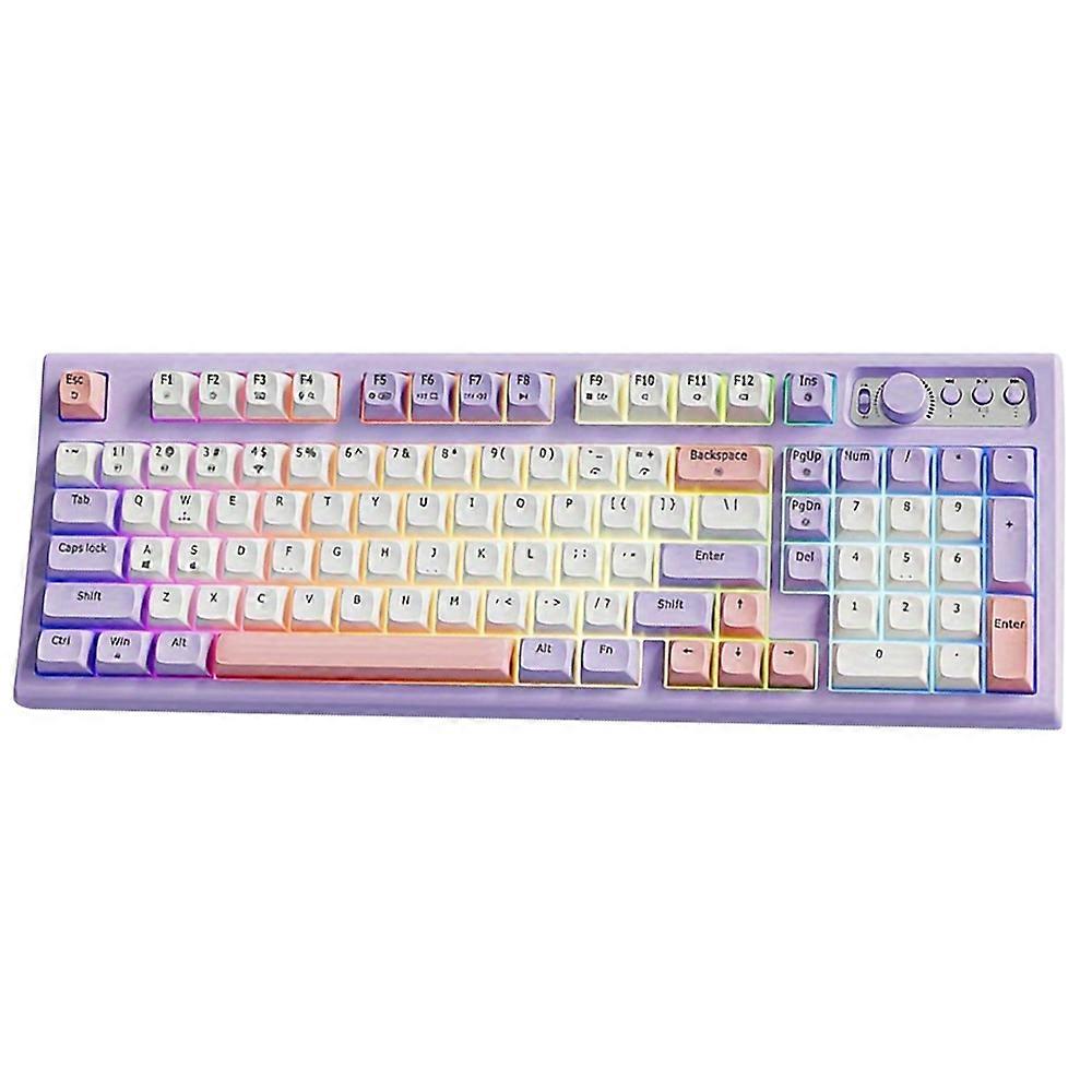 EWEADN V97 Bluetooth-compatible/2.4G Wireless Rechargeable Keyboard Computer Laptop Keyboard