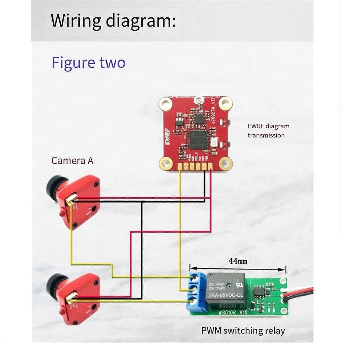 RC Relay Switch for Aeromodelling Cars Wide Voltage 5-12V, PWM Control Universal Aerial Light Contr