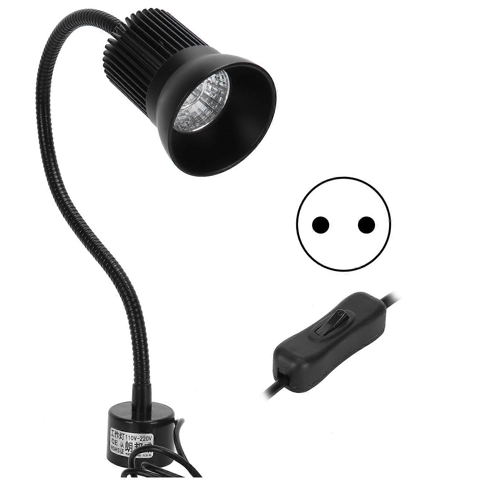 7W LED Work Light Magnetic Base Flexible Gooseneck Lamp for CNC Sewing Machine EU Plug 110-220V