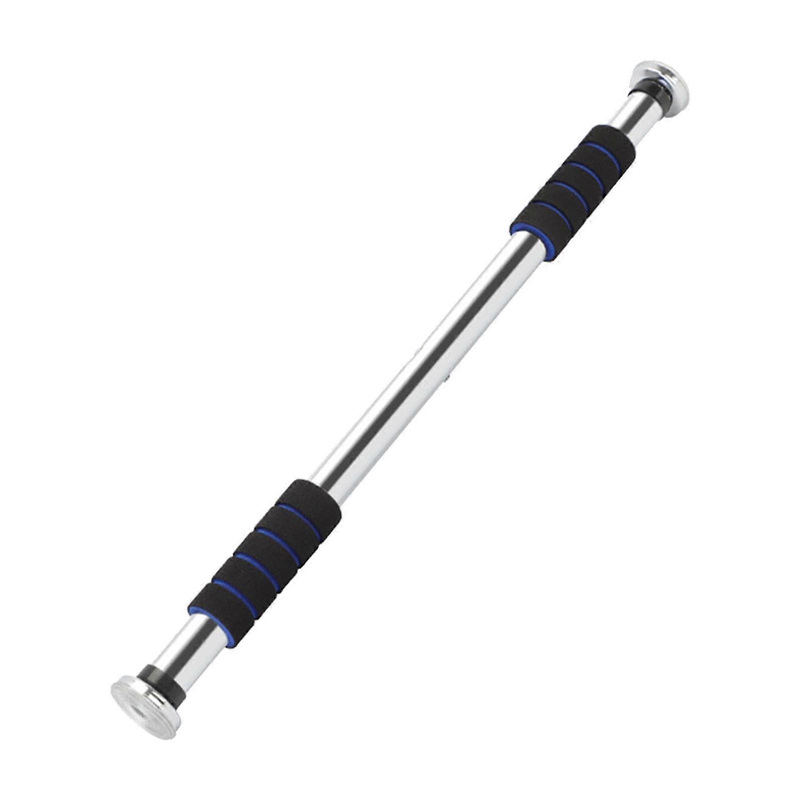 Door Frame Pull Up Bar - Portable Home Gym Bar with Blue Stripes, Adjustable Size and Heavy-Duty Design for Door Training