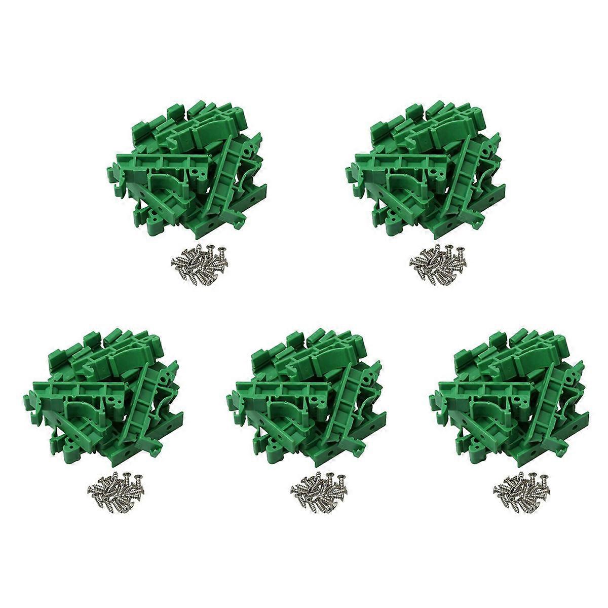 100Pcs DRG-01 PCB for DIN 35 Rail Mount Mounting Support Adapter Circuit Board Bracket Holder Carrie