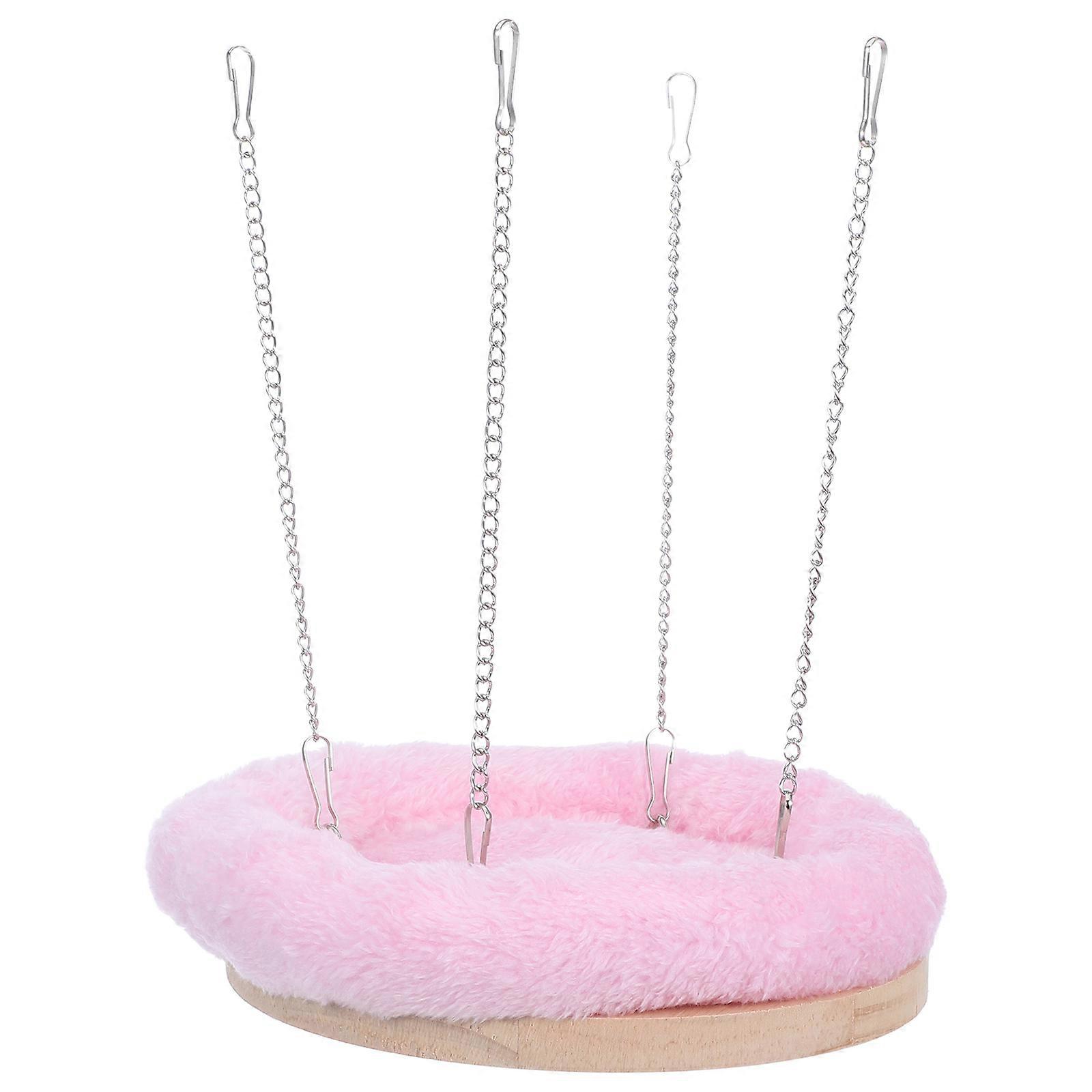 Bird Hammock For Cage Parrot Nest Winter Warmth Spacesaving Design Pink 22.50X16.90X16.90CM 1Pack