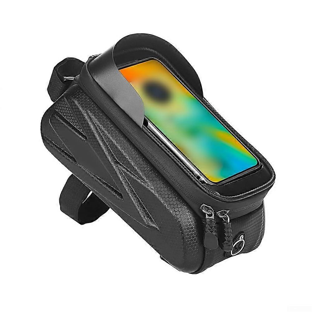 HartschalenFrontbalkentasche fr Fahrräder, wasserdicht, mit Touchscreen und ergonomischem Aufbewahrungsdesign