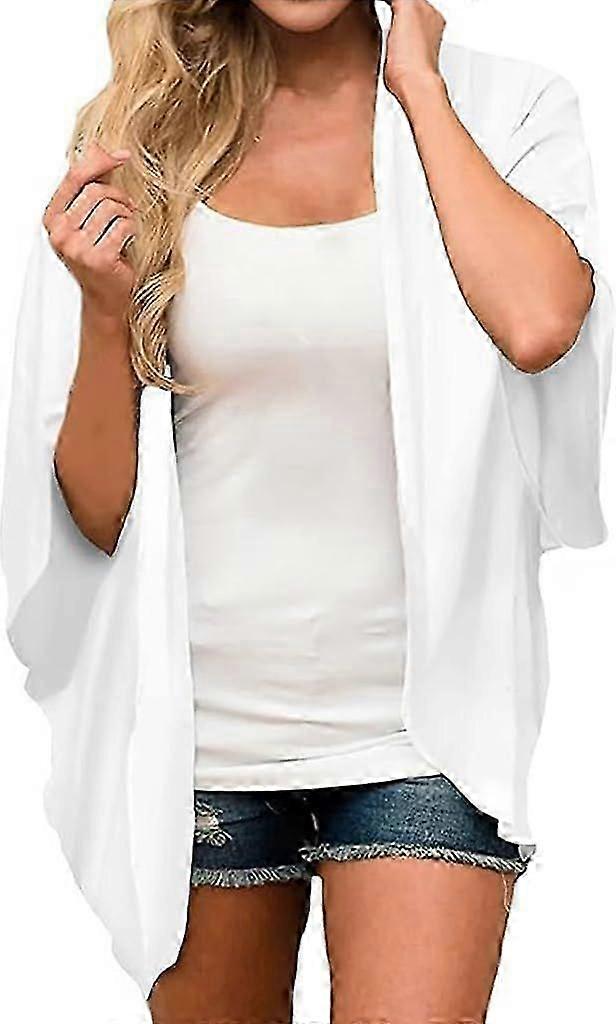 2025New style Women Chiffon Printed Cardigan Kimono Robe Tops Beach Bikini Cover up Blous