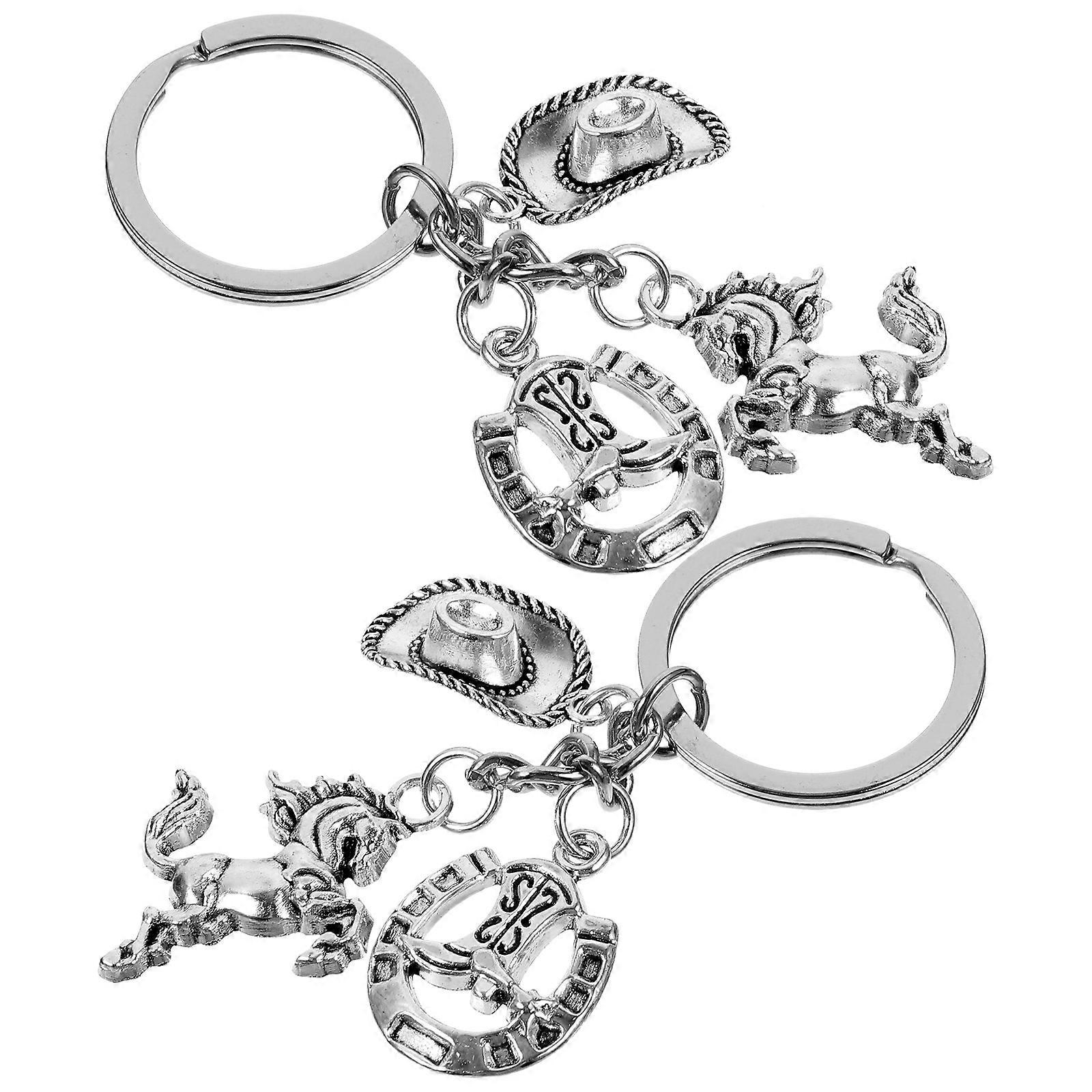 Metal Cowgirl Keychain, Functional and Fashionable Hanging Ornament