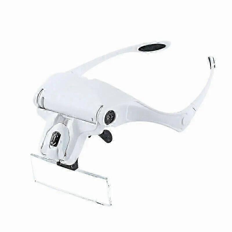 Illuminated Adjustable Magnifying Glasses with 1.0X to 3.5X Magnification and Two Lights