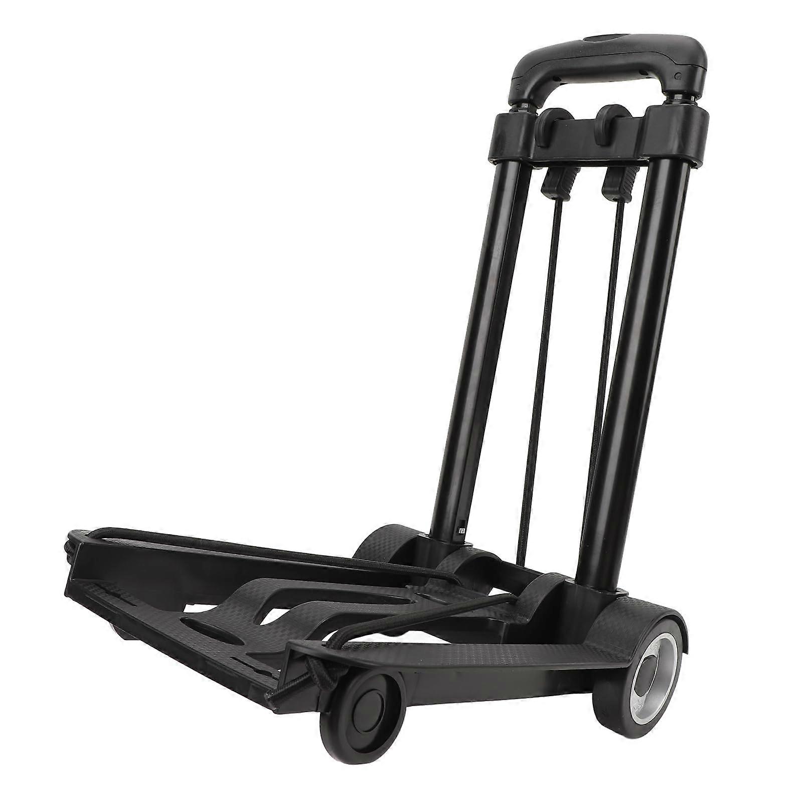 Portable Folding Handcart, Folding Handcart, Compact, Robust, Robust Luggage Trolley with 4 Wheels for Shopping Moving