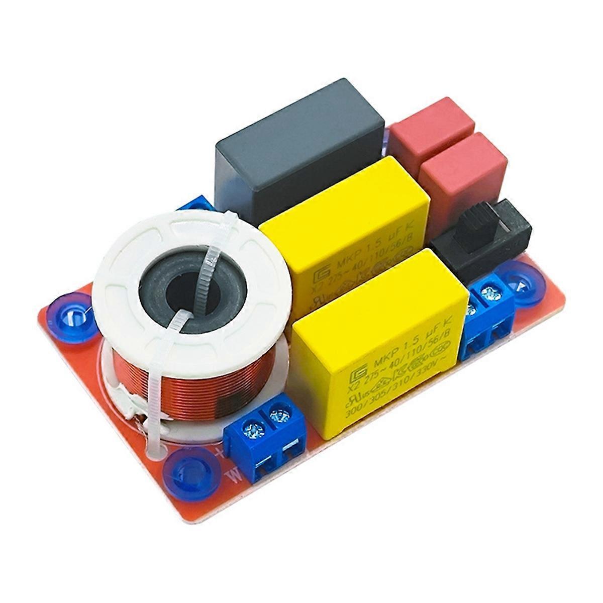 2 Way Audio Speaker 100W Crossover Treble Bass Module Audio Speaker Frequency Divider Adjust Booksh