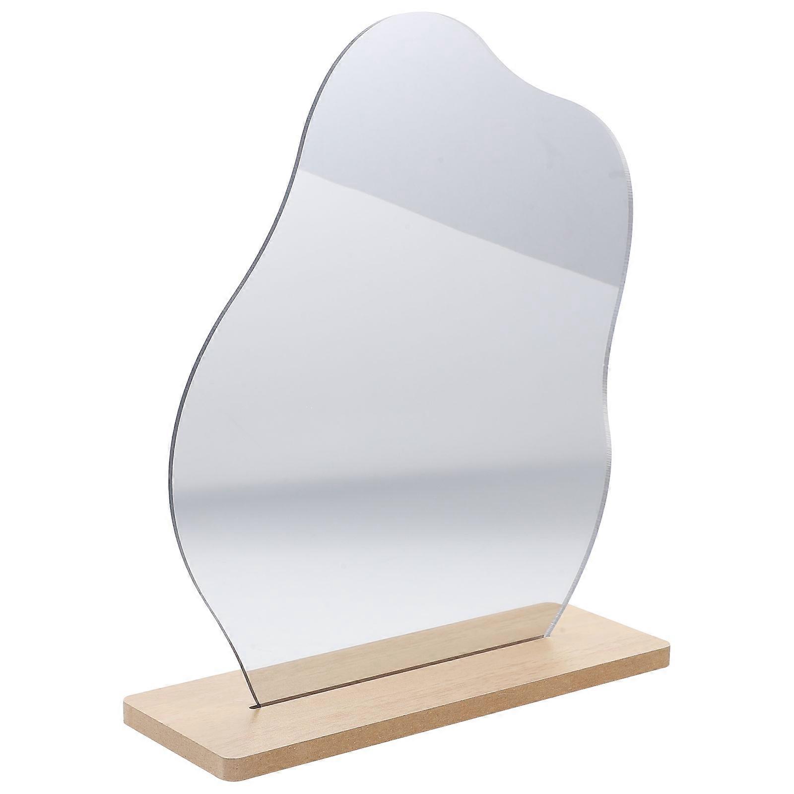 Desktop Mirror Aesthetic Design Irregular Shape Multi-Colored 25.50X19.30X7.00CM Portable 1Set