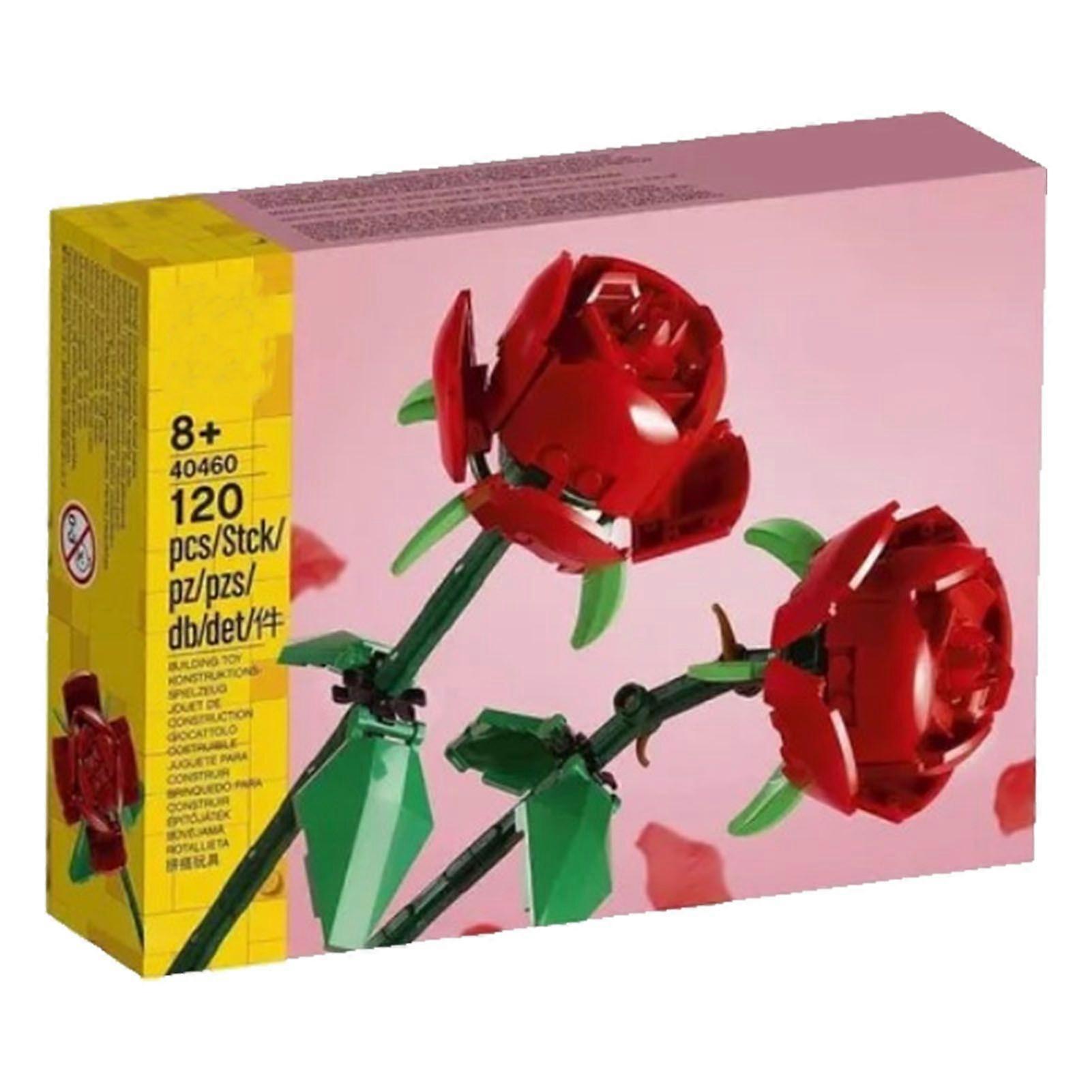 2025 أحدث طراز مجموعة بناء باقة الزهور روز ألوان زاهية 10 بوصة جذعية