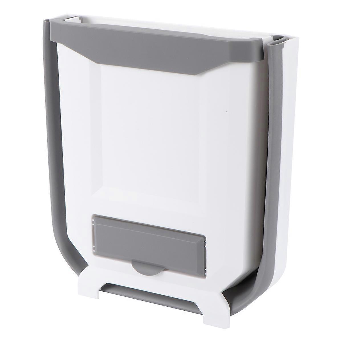 Garbage Cans For Kitchen Wall Hanging Storage Basket Folding Kitchen Tool 10.2×9.4×6.3in 1Pc
