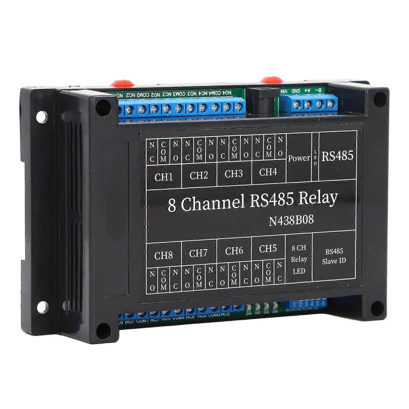 Relay Module 8 Channel RS485 RTU Remote Control Switch DC 12V Accessory for Home Camera