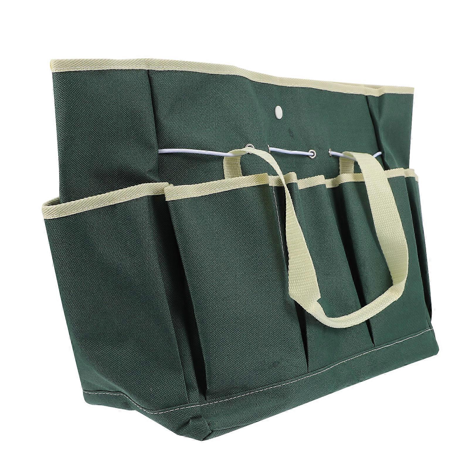 Utility Tool Pouch Multi-Pocket Bag For Tools Storage Tear Resistant Green 1Set