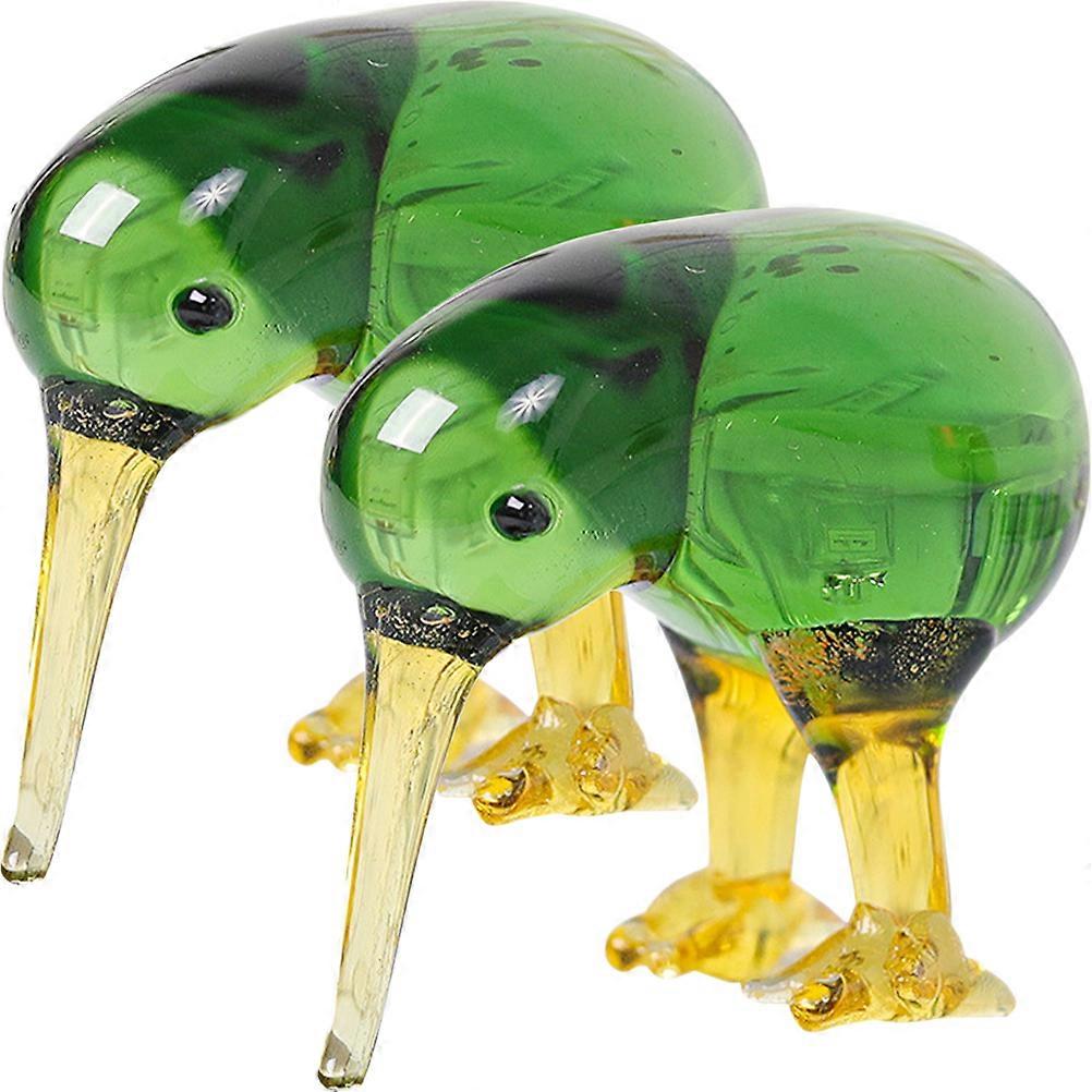 Crystal Bird Figurines Set of 2   Water Resistant Decorative Animal Ornaments for Indoor Outdoor Use   Cute Tabletop Home Garden Decor   Relaxing