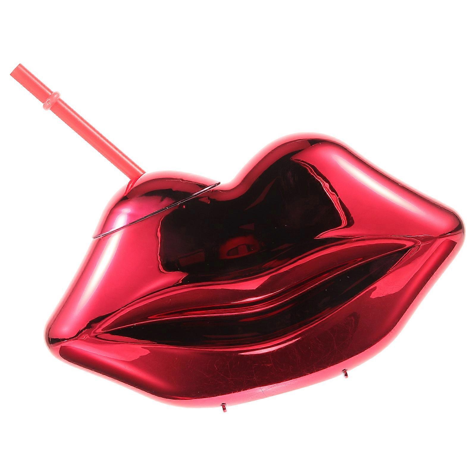 Copa en forma de labio de estilo retro para fiesta temática de verano 1Set