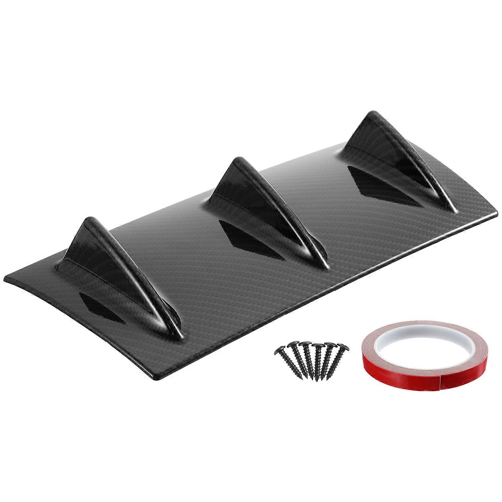 Rear Bumper Diffuser Car Back Bumper Spoiler Durable ABS Material Stability Enhancement Noise Reduction 1Pc