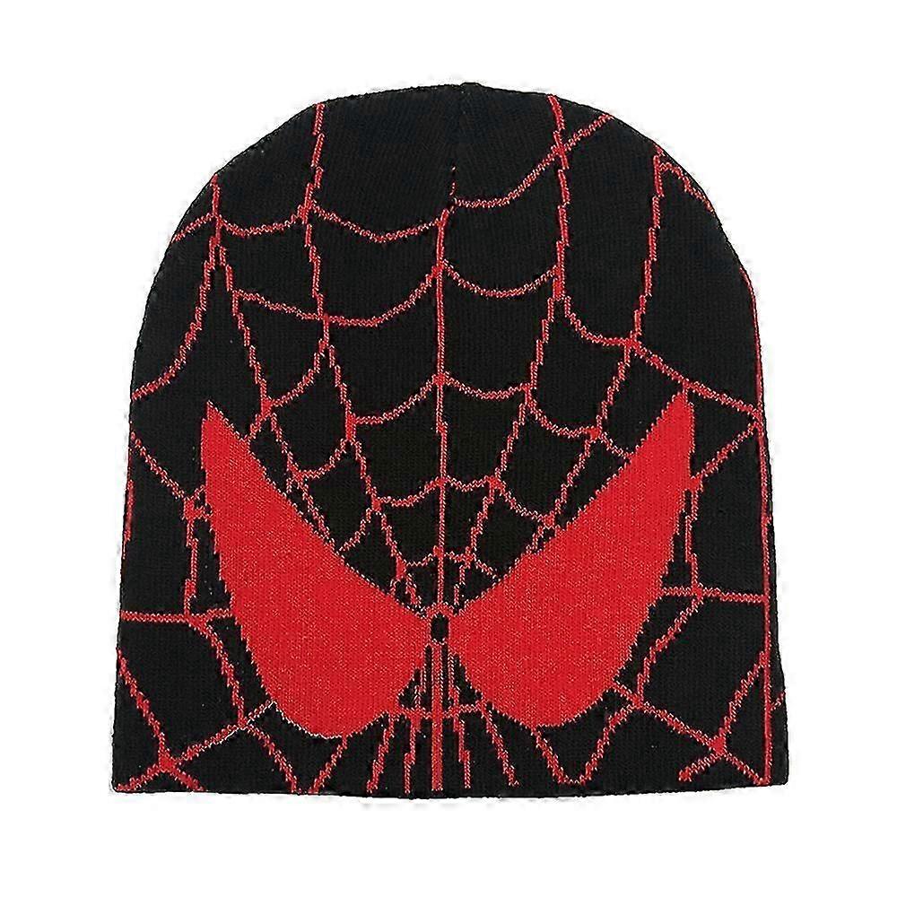 Men Women Spider Man Knitted Beanie Hat Winter Warm Skullies Cap