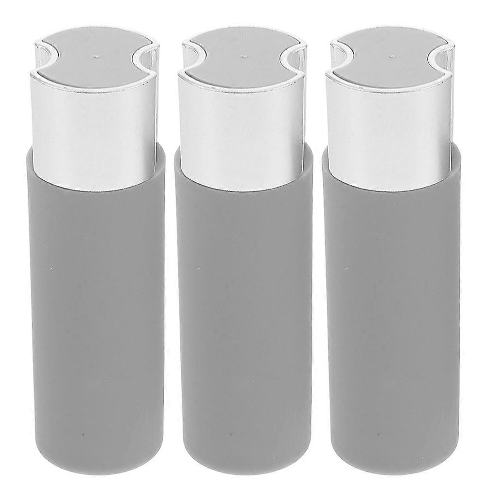 Frosted Handle Weights for Blinds & Curtains – Versatile Wind Resistant Pull Chain Accessories for Outdoor Drapery and Ceiling Fans – Grey Set of 3