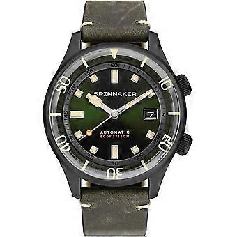 Spinnaker Grün Echtleder Bradner Automatik SP-5062-04 Herrenuhr