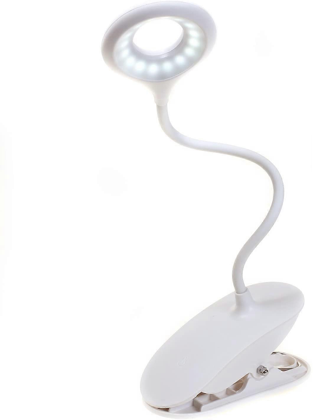LED Booklight clamp lamp, dimmable touch sensor, USB rechargeable, KXD6000