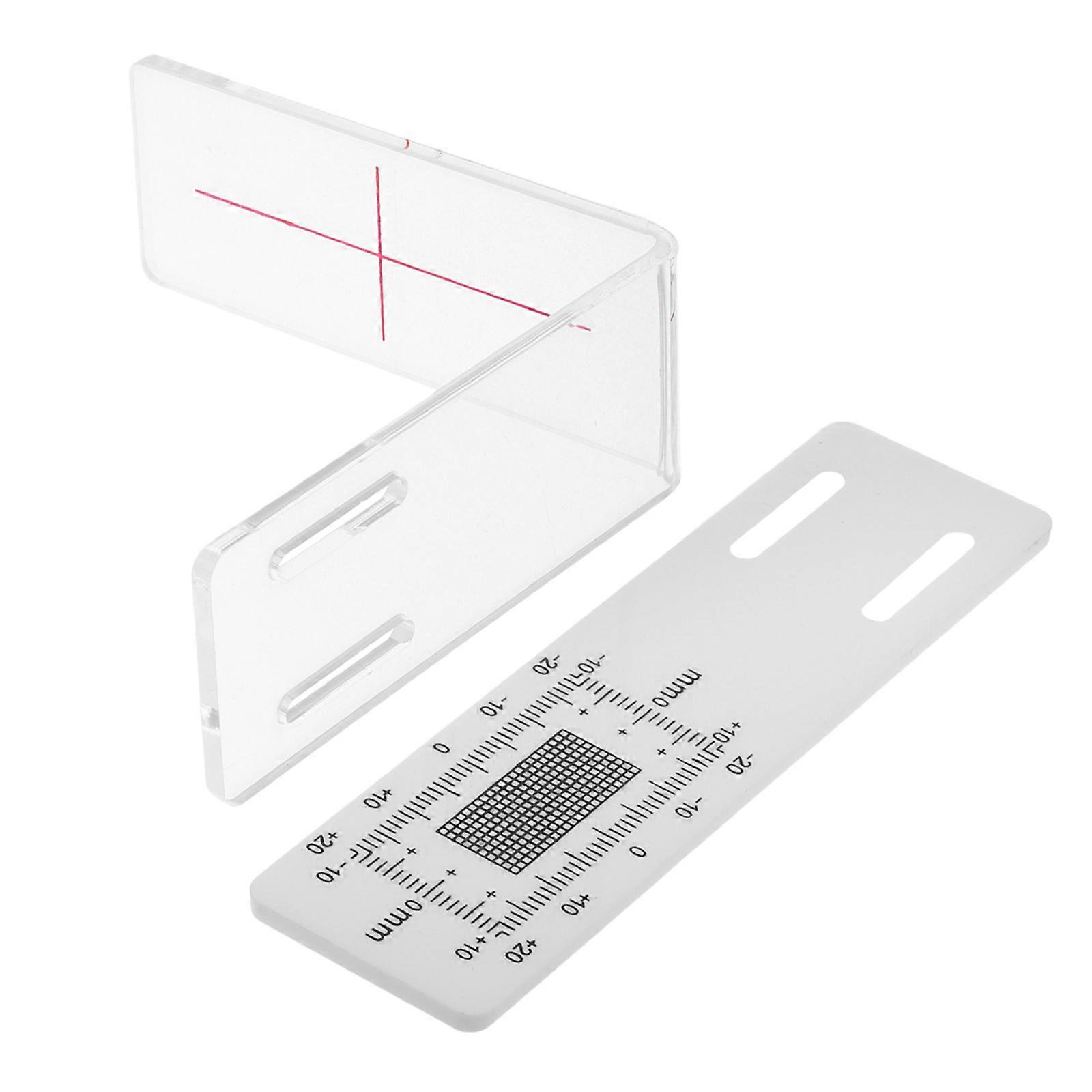 Crack Monitoring Tool L-Shaped Concrete Crack Measurement Clear Plastic Corner Gauge for Professionals 1Set