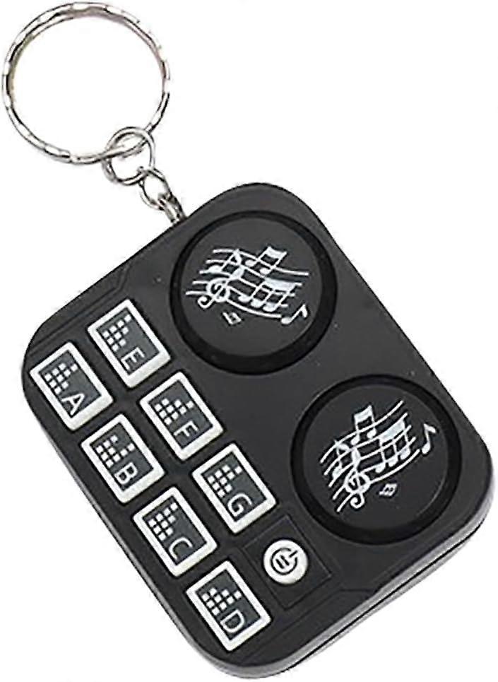 Cute Cartoon Pattern Mini Handheld Whack A Mole Game Machine Keychain Keyring with Decompression Play Door,Black