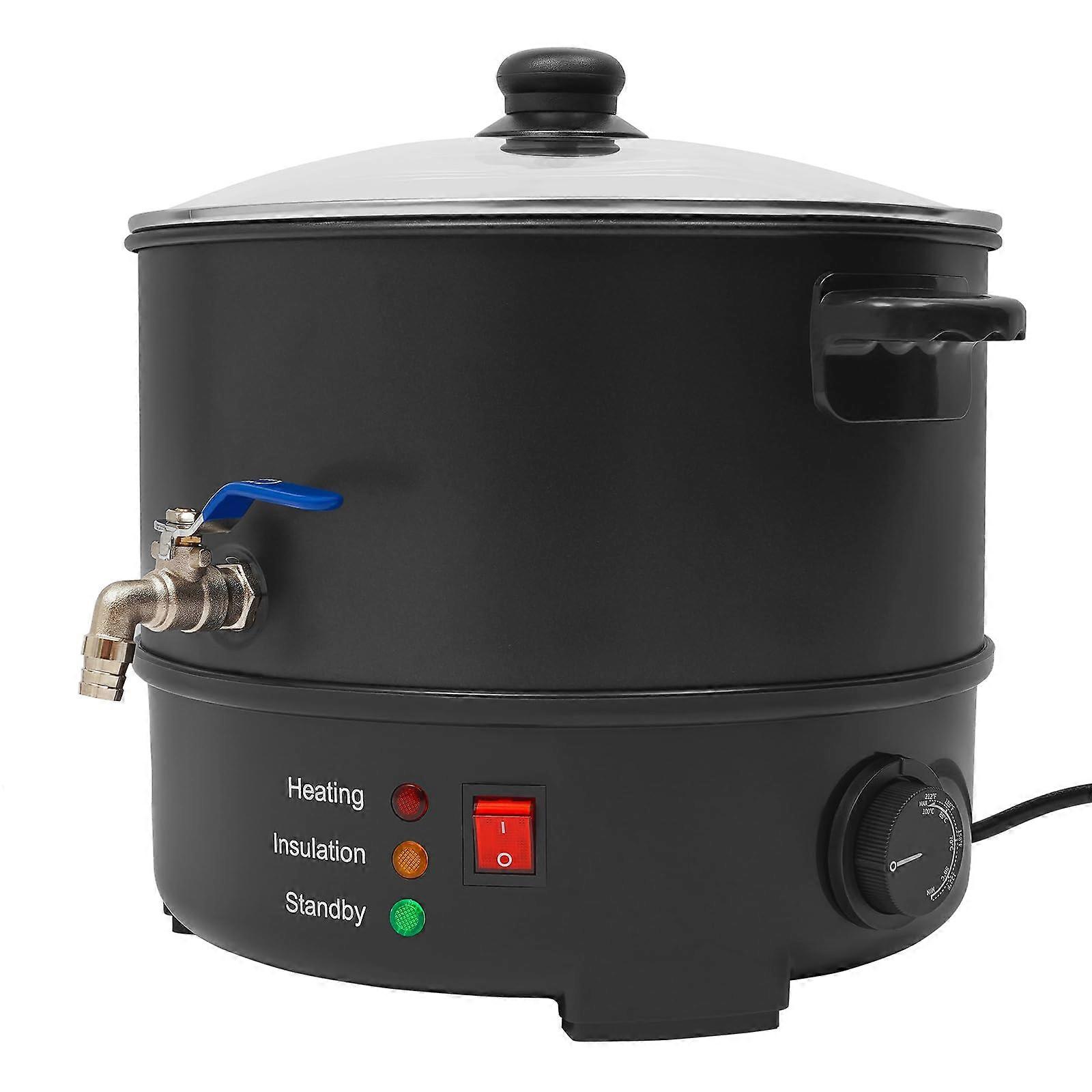 Wax Warmer 8L Electric Wax Heater 1000W Adjustable Temperature 50-100°C Double Pot Hair Removal Device 34 x 32 cm