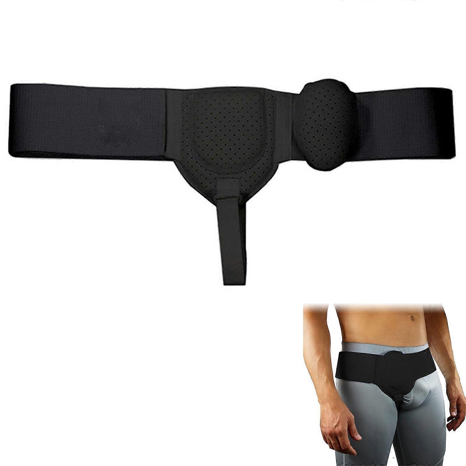 Hernia Belt for Men, Hernia Belt for Men and Women, Inguinal Hernia Bandage, Adjustable Hernia Belt Left or Right, with Removable Compression Pads
