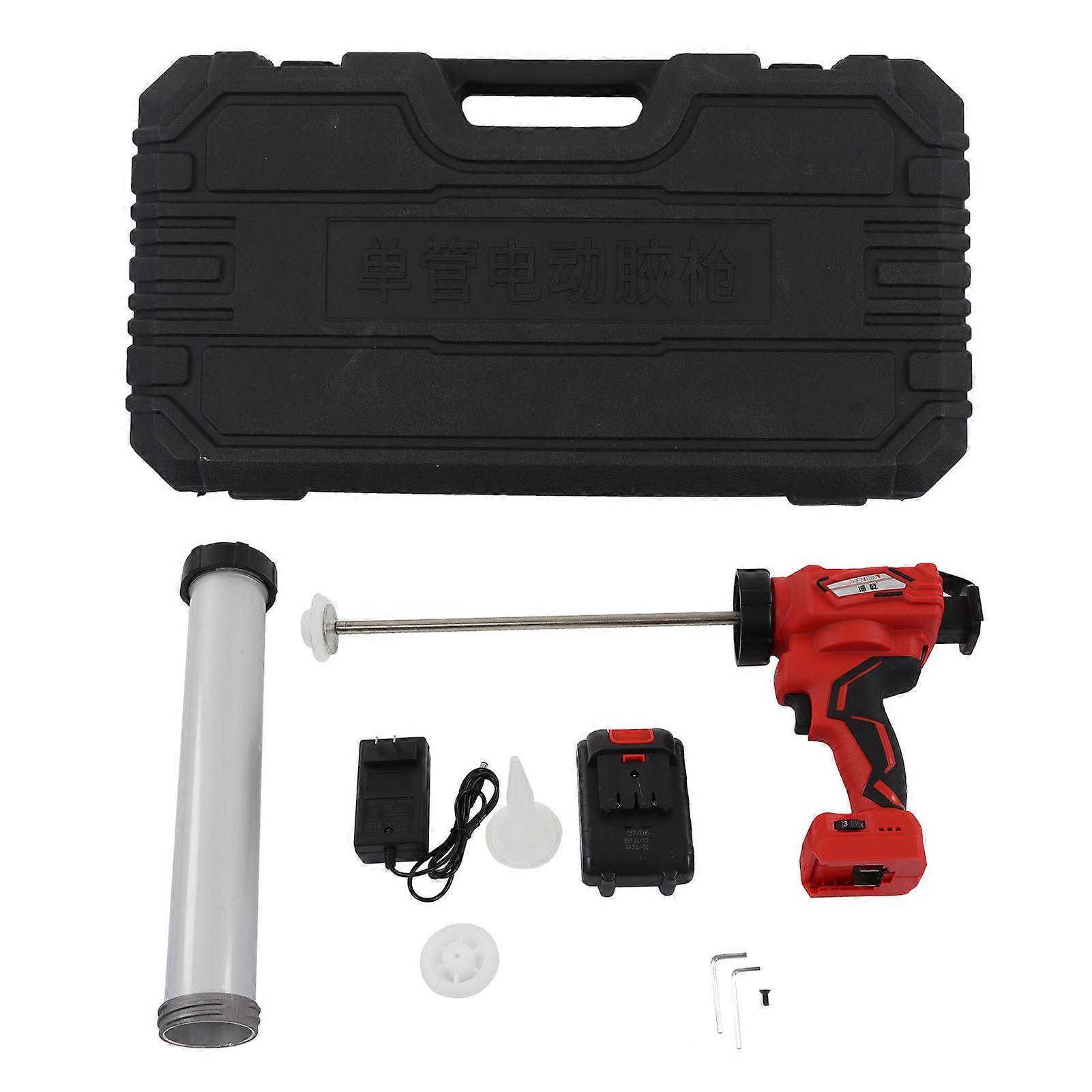 Caulking Gun Kit Electric Automatic Tool Cordless Battery Powered 110‑240V