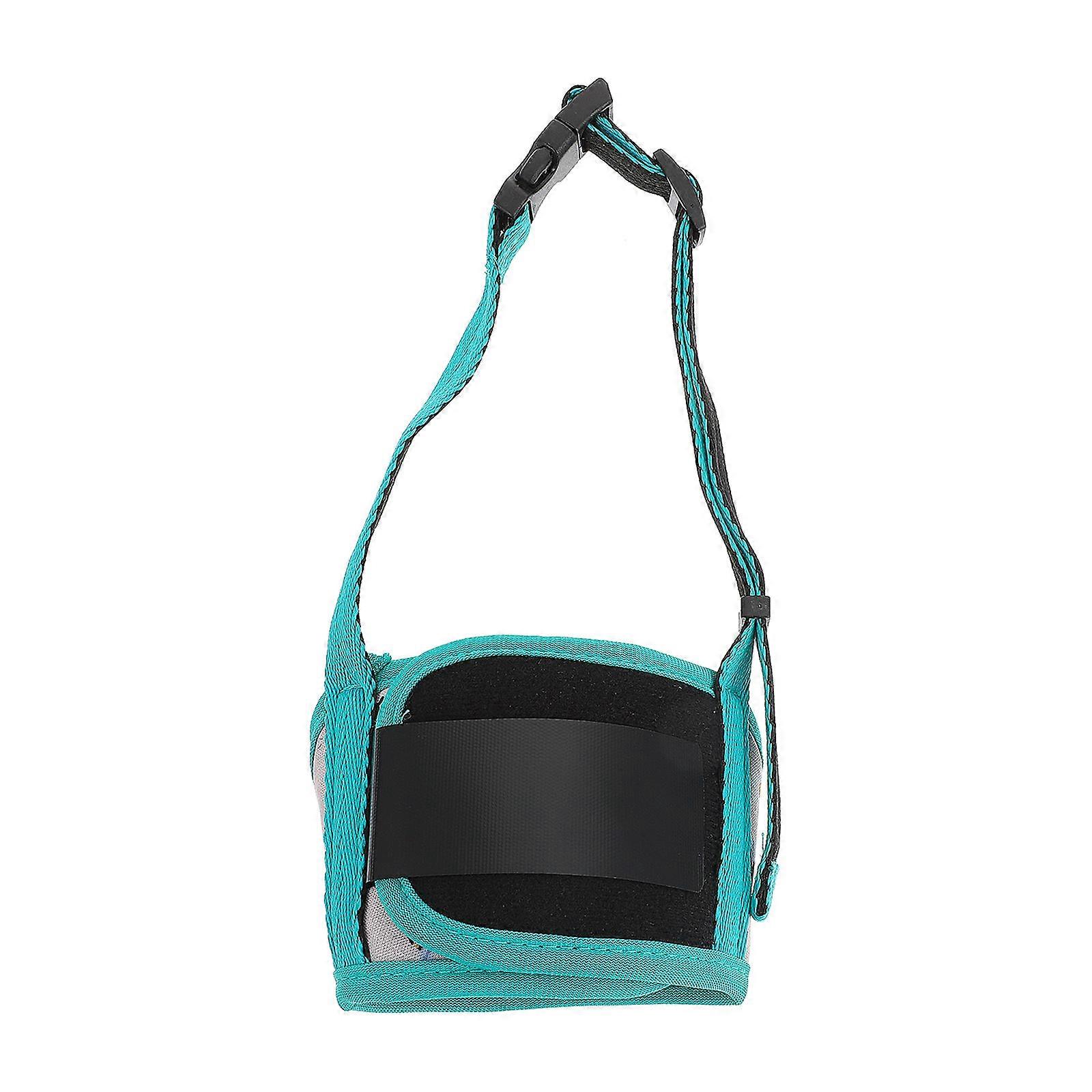 Chewing Muzzle Polyester Pet Muzzle Dog Outdoor Activities Breathable Adjustable Strap 1Pack