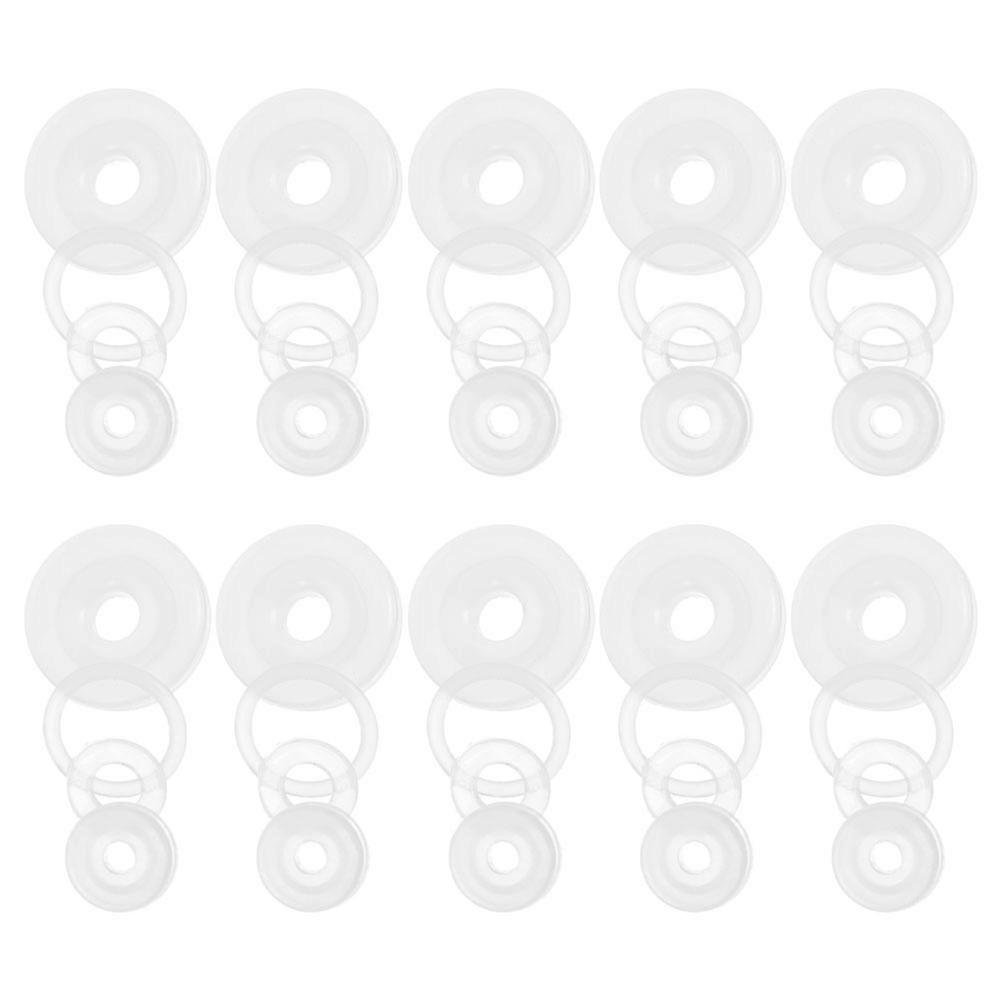 Universal Replacement Silicone Gasket for Pressure Cooker Lid 10 Sets White Sealer Ring for