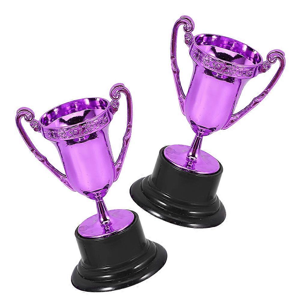 2pcs Award Trophy Winner Competition Trophy Celebration Trophy Prop Student Competition Trophy Trophy Toys Mini Trophies Bulk