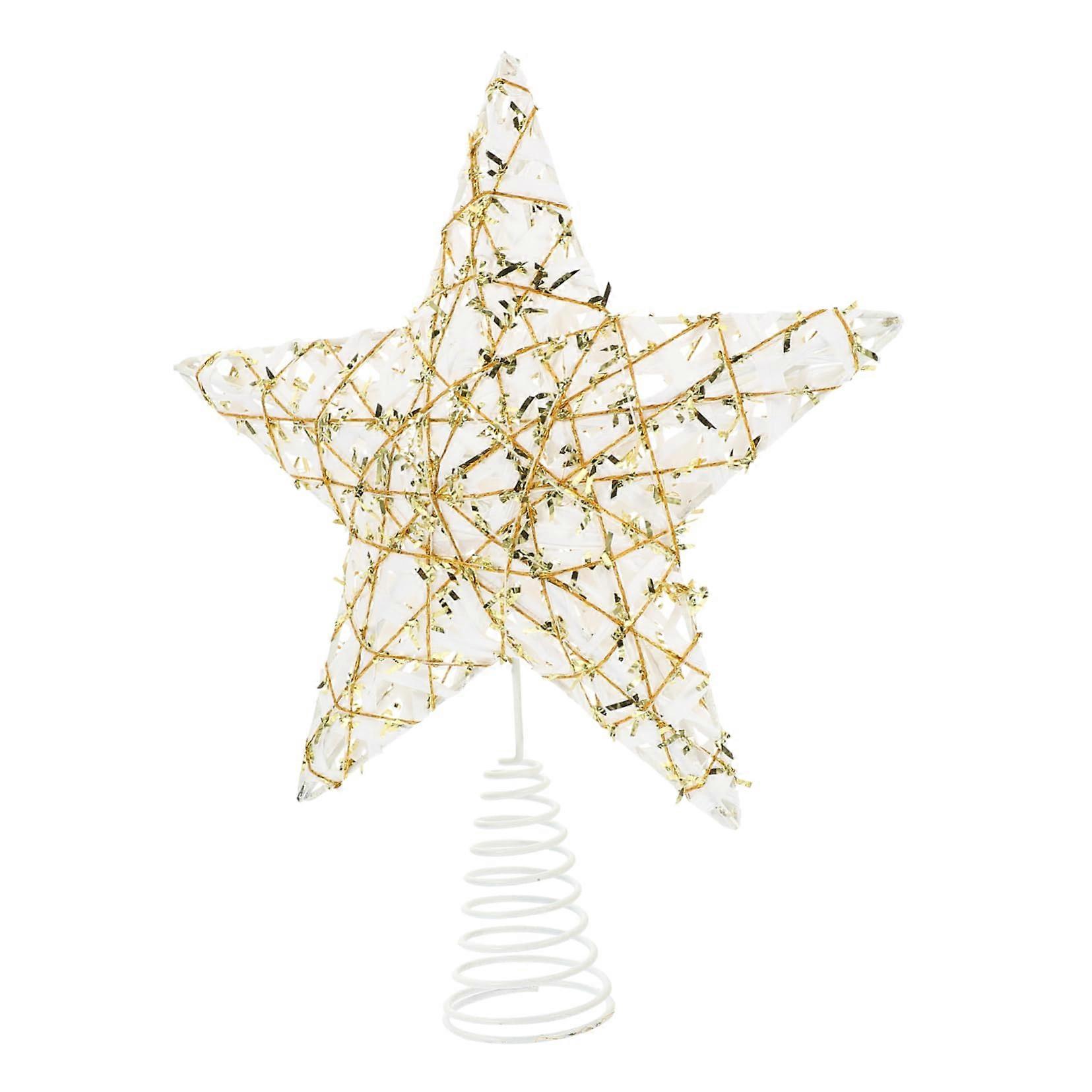 Christmas Tree Topper Luminous Star, High-Quality Material Festive Decoration, 10-Inch Size for Contemplative Parties
