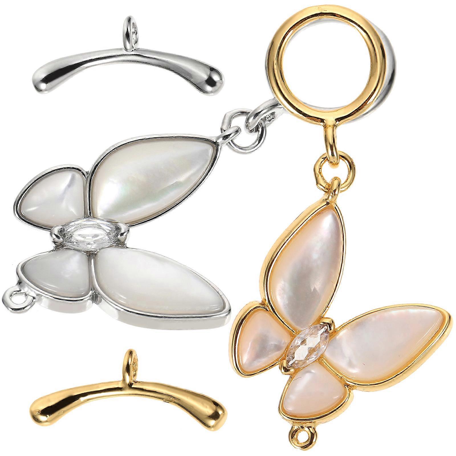 Gold & Silver Layering Necklace Extenders   Reusable Chain Clasps for DIY Jewelry Making, Bracelets, Pendants, and Craft Projects