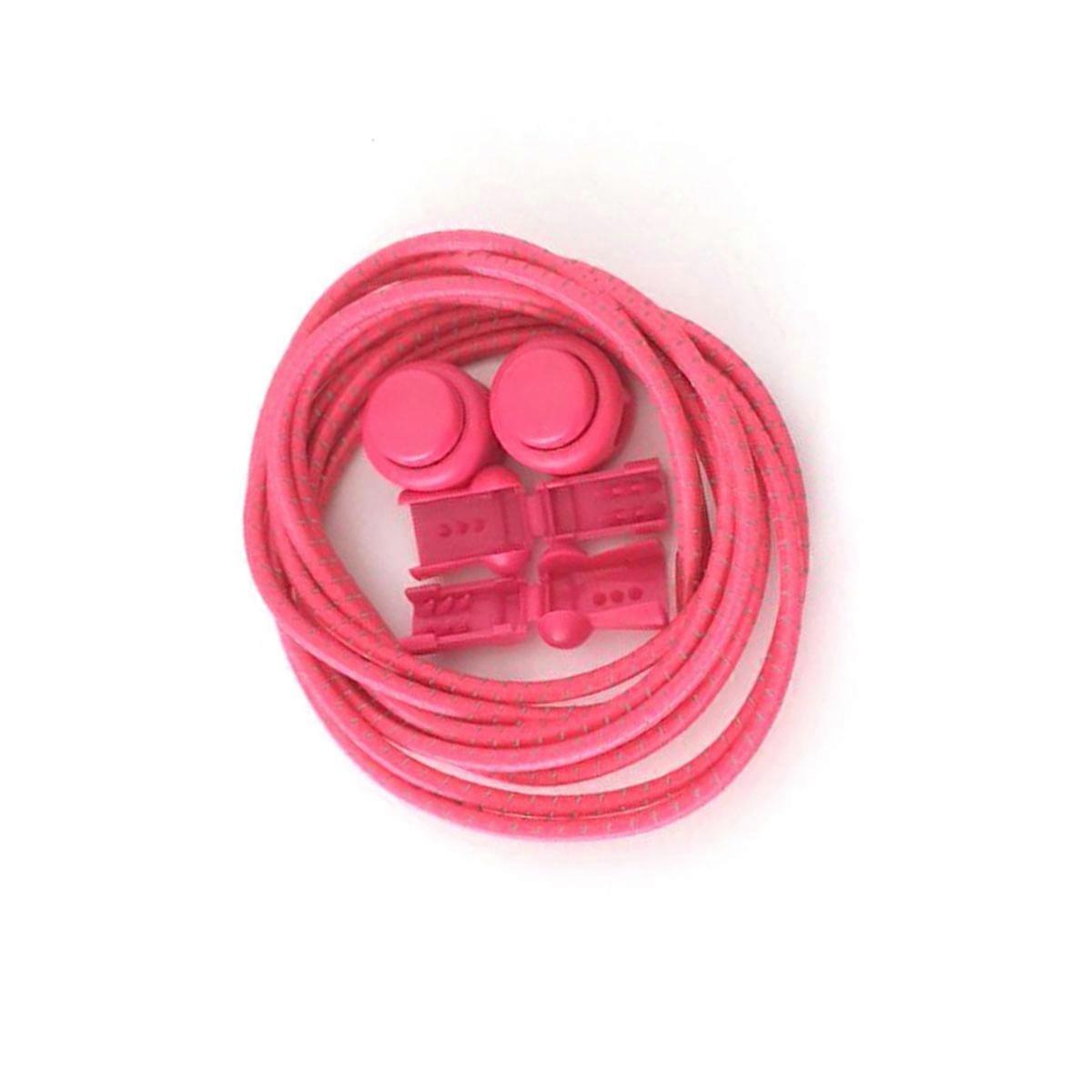 Easy To Use Stretchy Shoe Laces For Sneakers Running Hiking Climbing Pink 1Pair