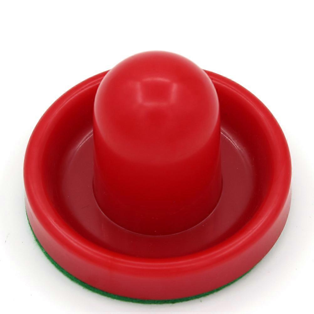 Red Air Hockey Paddles Set of 2 Plastic Replacement Handles for Balls with Ergonomical Design