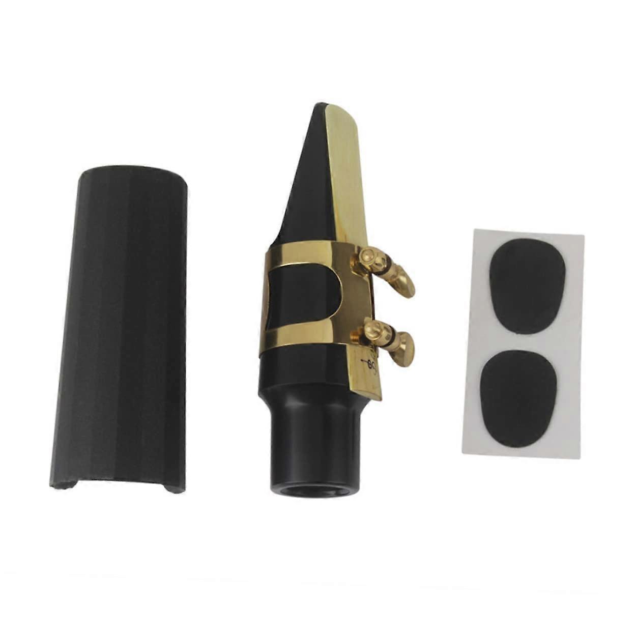 Saxophone Mouthpiece Set 5-Piece Accessories for Improved Intonation and Sound Quality, Compatible with Alto and Tenor Saxophones