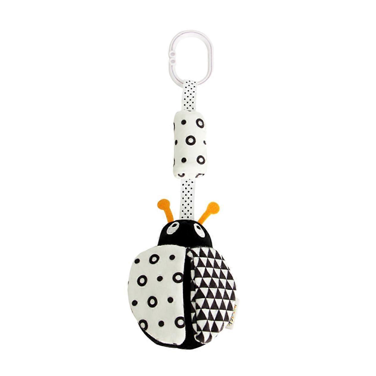 1 piece stroller accessory with cute animal design, interactive rattle toy for newborns, promotes visual skills, colors, and animals, compact