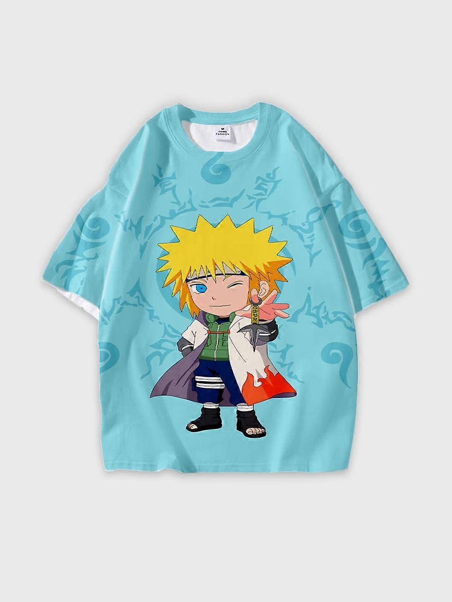 T-shirt round neck Role Pattern loose short sleeve C2157