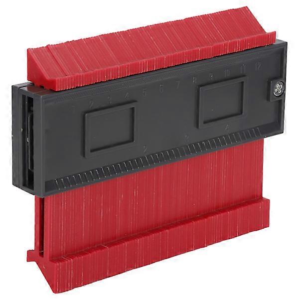 Contour gauge duplicator with lock irregular contour measuring tool carpentry accessories red S 127mm / 5in