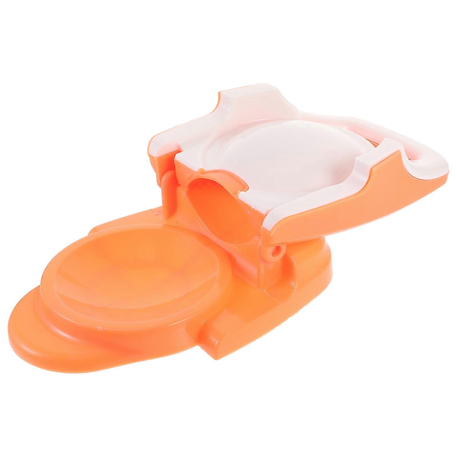 Dumpling Skin Press Mold Reusable Dough Pressers For Home Use Orange 21.50X12.00X5.00CM Safe Material Nonslip Handle 1Pack