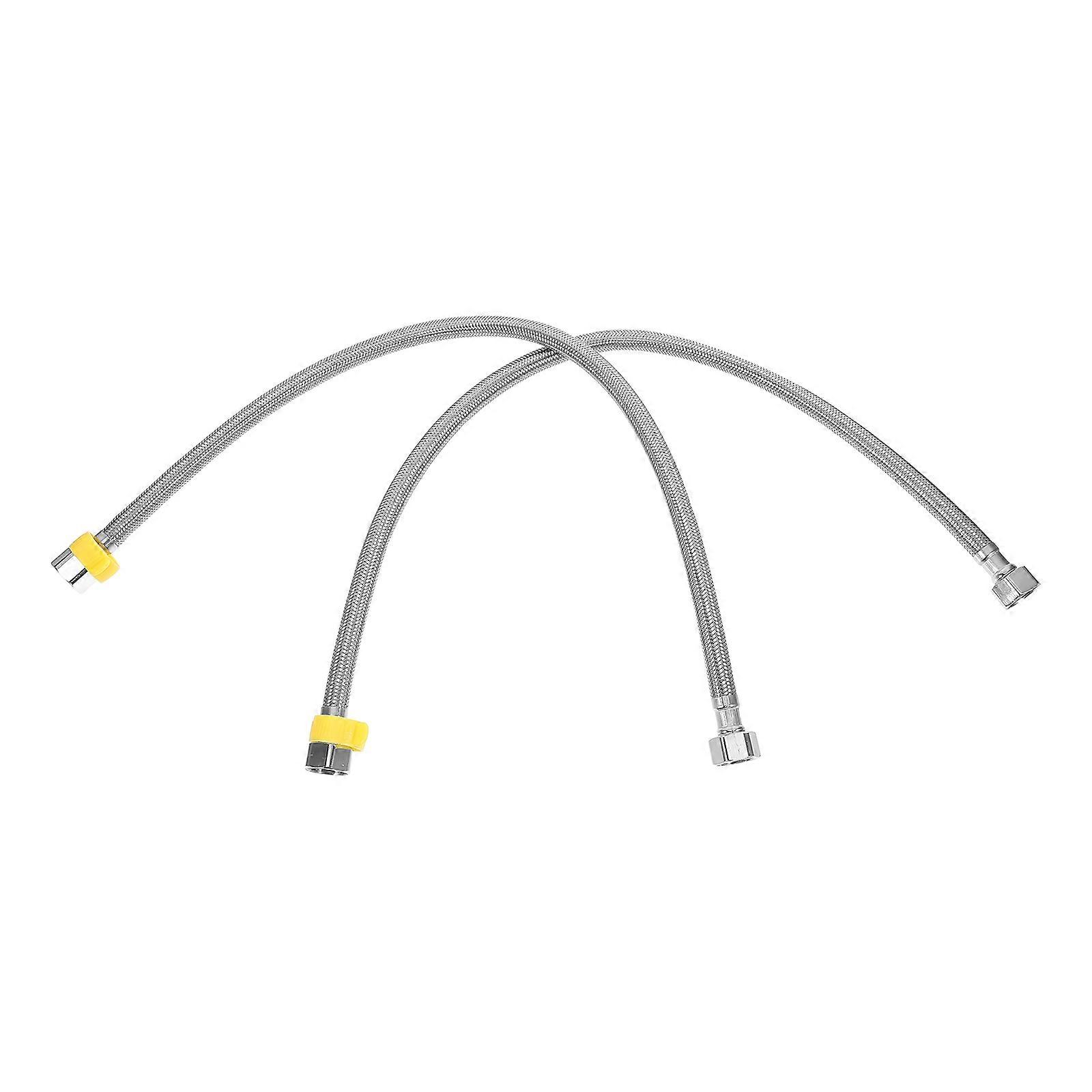 Stainless Steel Kitchen Sink Hose Attachment DualHead Design Durable Silver Connector for Sink 2pcs