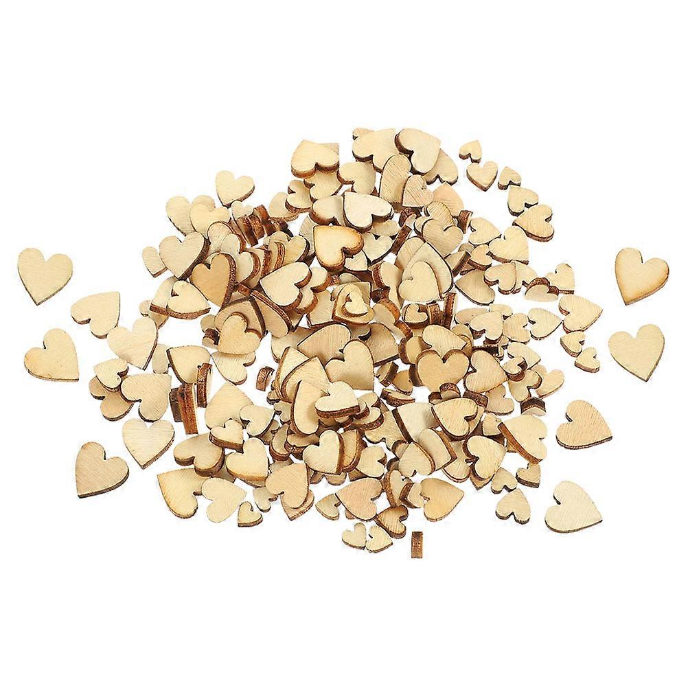 400Set Crafting Wooden Love Heart Cutouts For DIY Projects Perfect For Valentine's Day Home Decoration