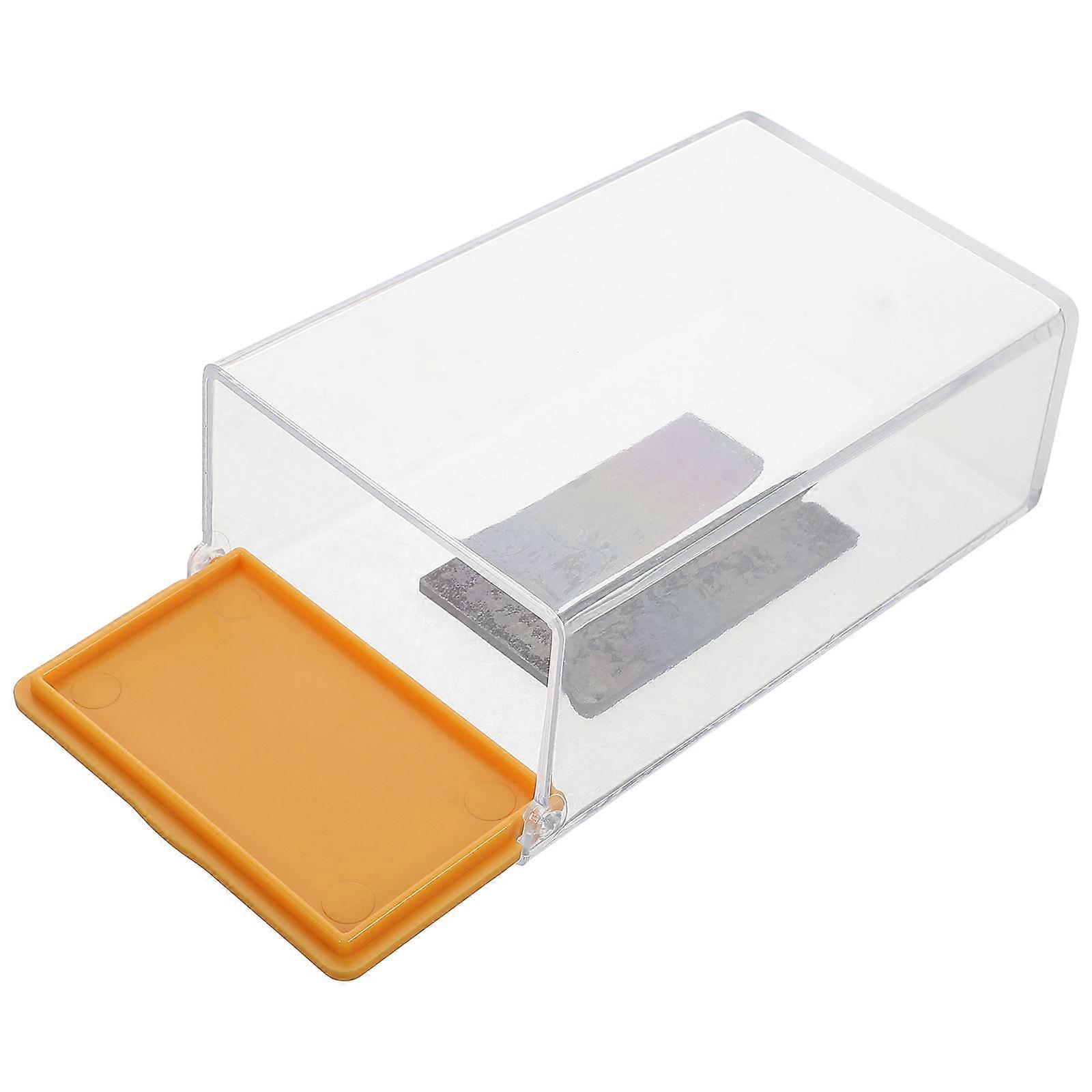 Magnetic Kitchen Organizer Storage Box Home Use Rectangular Shape Plastic Material No Drilling Required 1Set